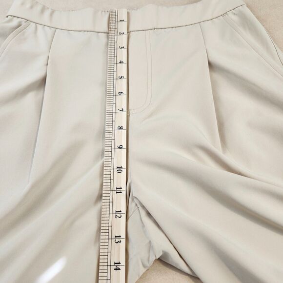 Lou & Grey Wanderweave Wide Leg Trousers Size Small Beige Lightweight EUC - Picture 10 of 13